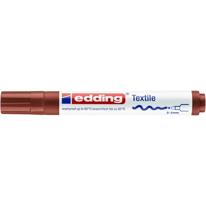 Edding Textilmarker für Permanentmarker – Braun