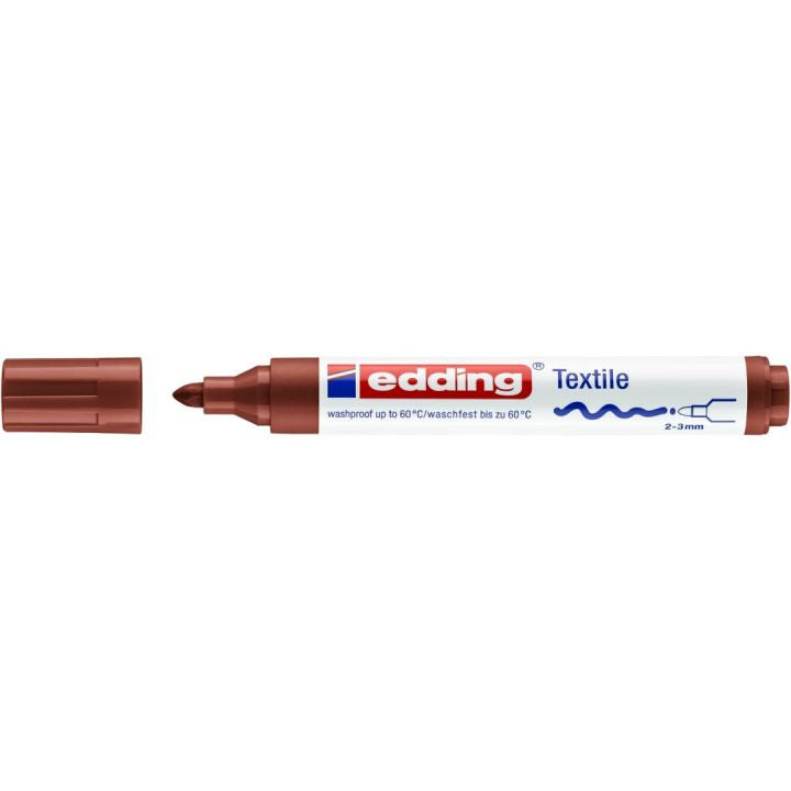Edding Textilmarker für Permanentmarker – Braun