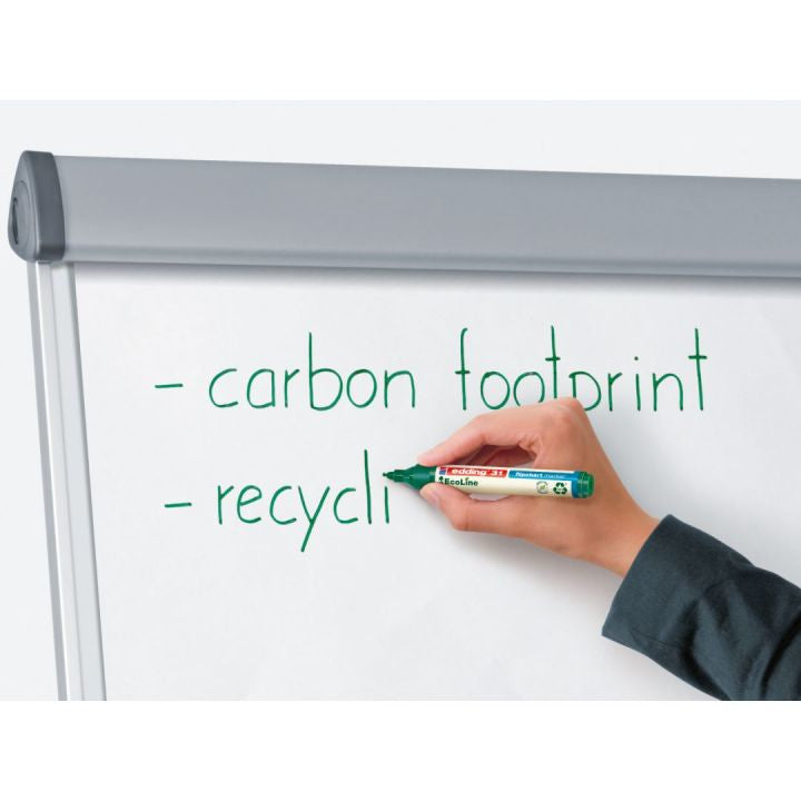 Edding Flipchart-Marker 31 EcoLine – Rundspitze 1,5-3 mm – Rot – Nachfüllbar