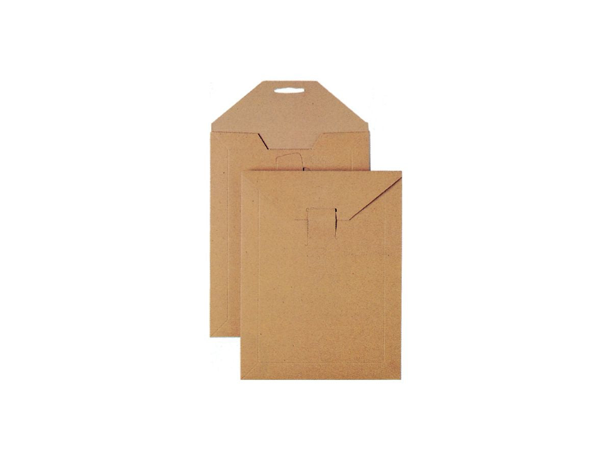 Buroline Karton-Versandtasche – B4, 353 mm, Steckverschluss, Karton, Braun – 1 Stk.