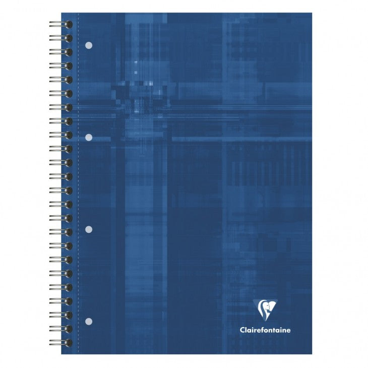 Clairefontaine Collegeblock, Spiralbindung, 120 Blatt, 4-fach gelocht, perforiert, 90 g/m² – sortiert
