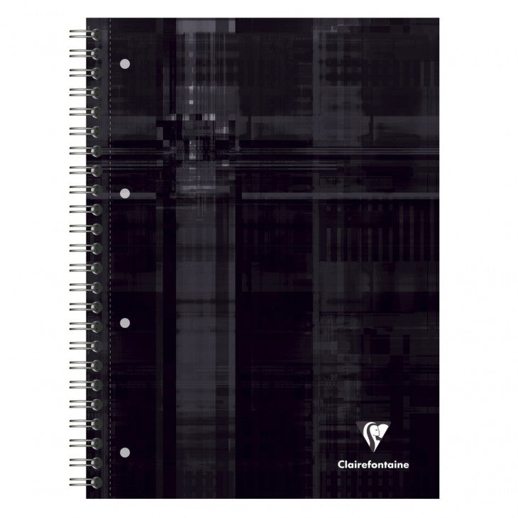 Clairefontaine Collegeblock, Spiralbindung, 120 Blatt, 4-fach gelocht, perforiert, 90 g/m² – sortiert