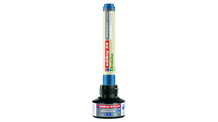Edding Board Marker-Tusche für Edding 250, 28, 29 + 3 weitere – grün, löschbar, 25 ml