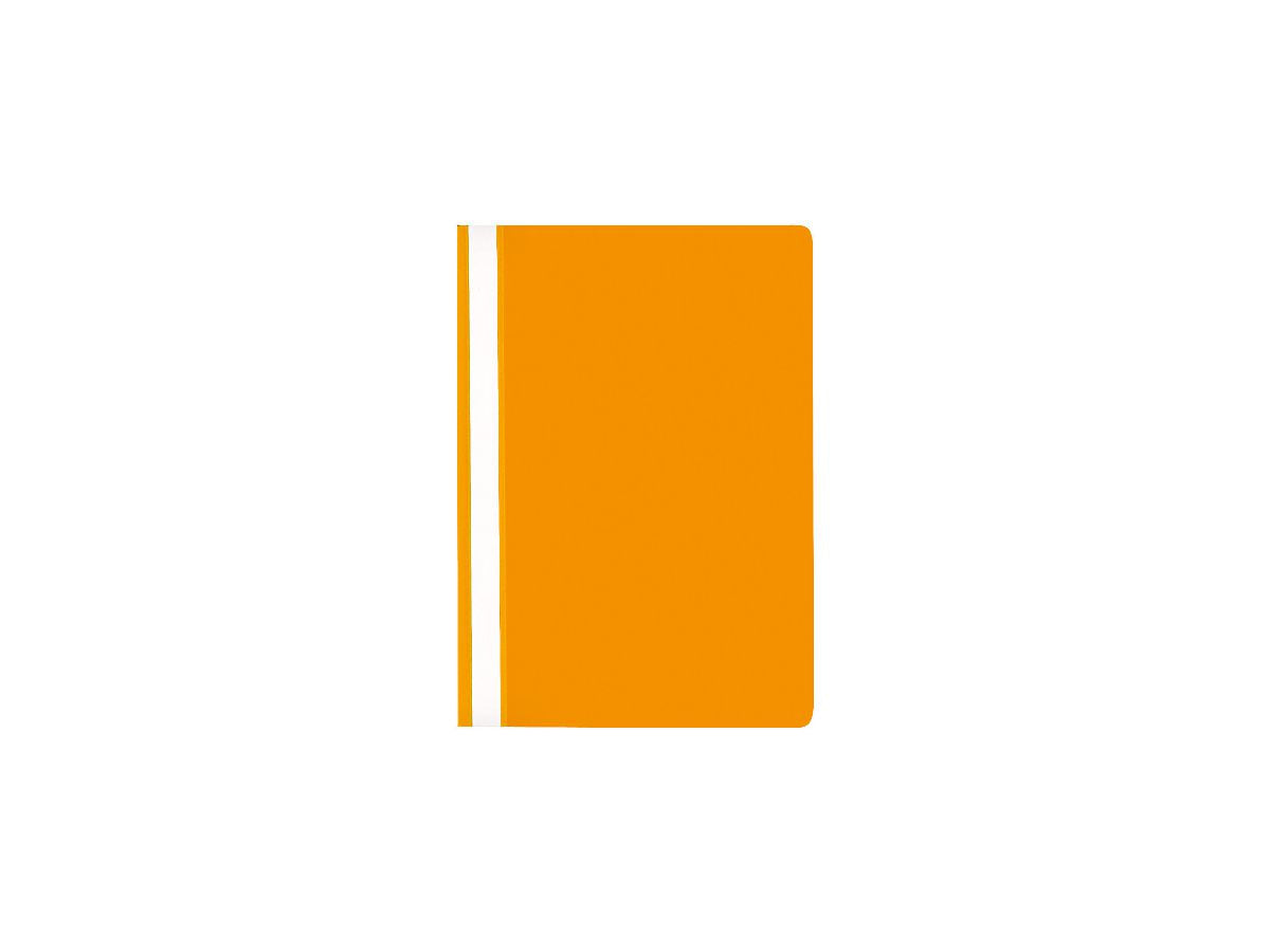 Buroline Schnellhefter für A4, Polypropylen (PP), Orange – Transparenter Vorderdeckel – 25 Stk