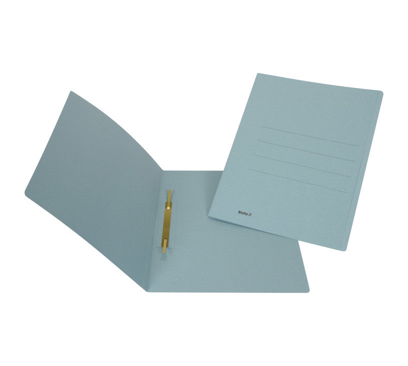 Biella Schnellhefter – A4, Karton, Blau, Beschriftungslinien, 240 g/m²