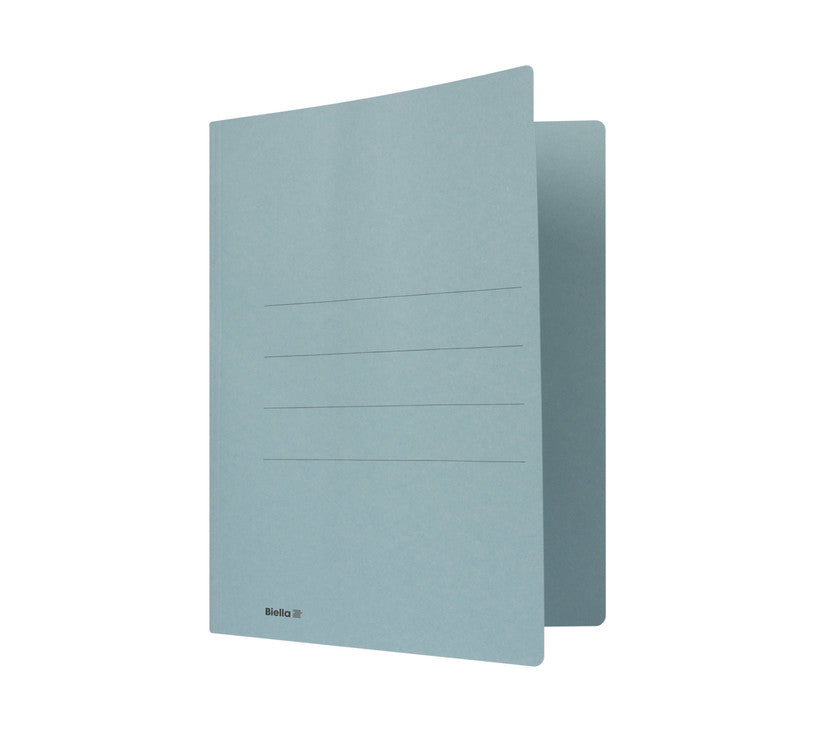 Biella Schnellhefter – A4, Karton, Blau, Beschriftungslinien, 240 g/m²