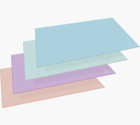 Exacompta Schreibunterlage Aquarel – 575 × 375 mm, Karton, 4 Stück, farbig sortiert