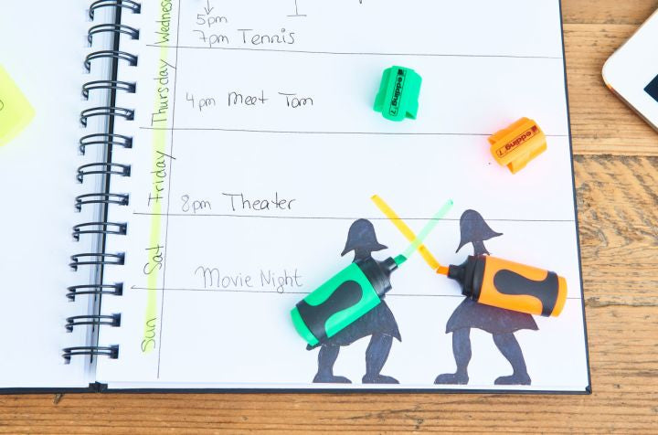 Edding 7 Mini Textmarker – 5er Set, Farben: Blau/Grün/Orange …, Keilspitze 1–3 mm