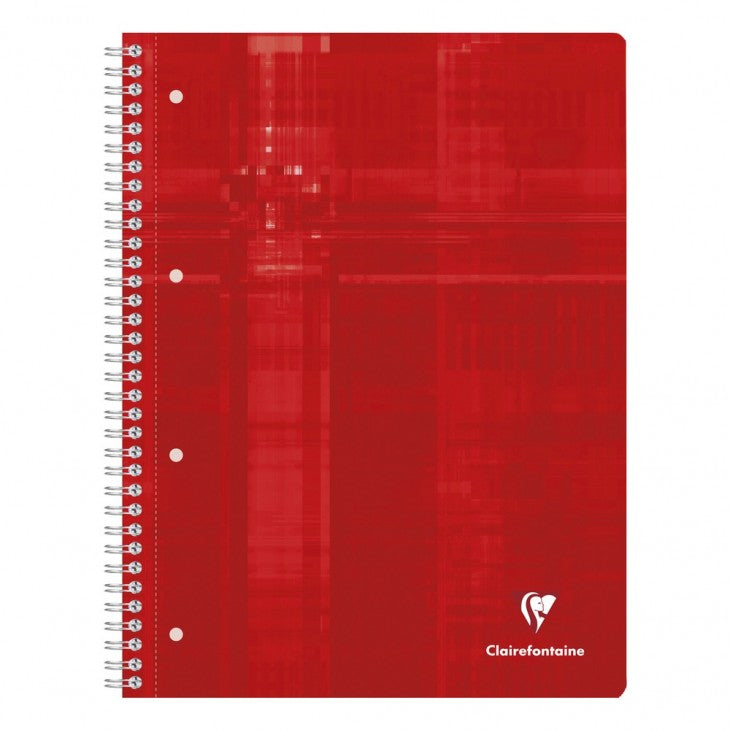 Clairefontaine Collegeblock, Karton, 120 Blatt, 4-fach gelocht, perforiert, 90 g/m² – sortiert