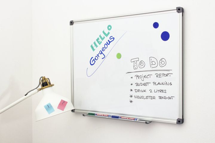 Edding Whiteboard-Marker 250 – Rundspitze 1,5-3 mm – Gelb – Trocken abwischbar