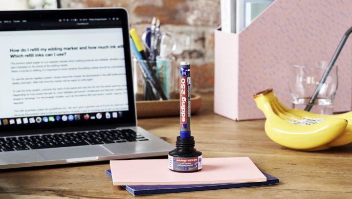 Edding Whiteboard-Marker 250 – Rundspitze 1,5-3 mm – Violett – Trocken abwischbar