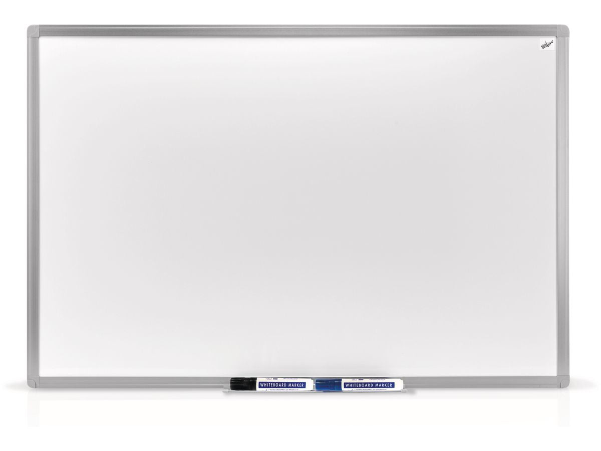 Buroline Whiteboard – Stahl, magnetisch – 90 × 120 cm