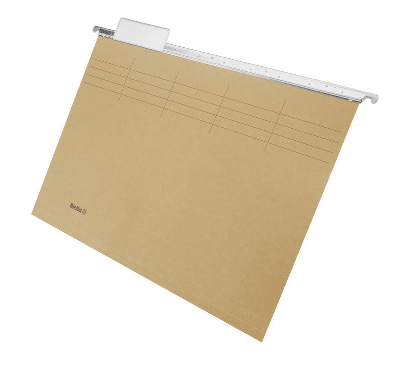 Biella Hängeordner für A4 – Karton, Olivgrün, 320 × 260 mm, mit Vordruck
