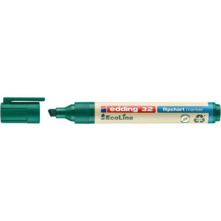 Edding Flipchart-Marker 32 EcoLine – Keilspitze 1,5-5 mm – Grün