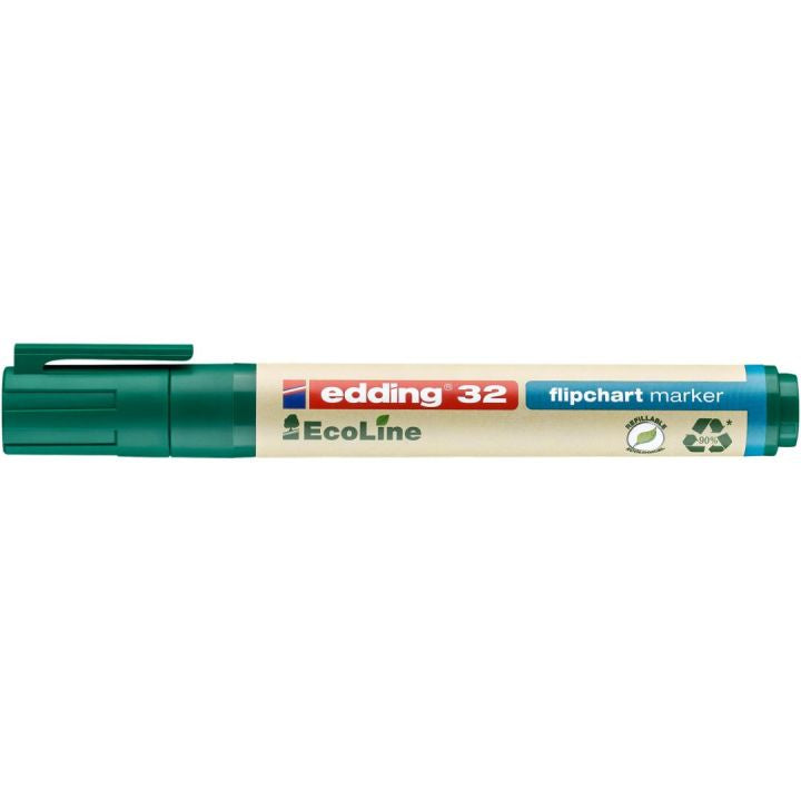 Edding Flipchart-Marker 32 EcoLine – Keilspitze 1,5-5 mm – Grün