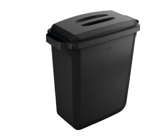 Durable Recyclingbox – 60 l – Kunststoff, rechteckig – schwarz