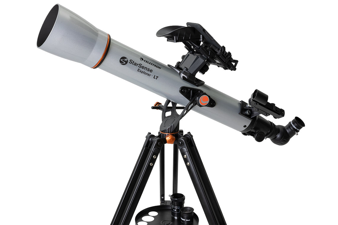 Celestron StarSense Explorer LT 70AZ – Refraktor, 70 mm f/10, 700 mm Brennweite, 165× Vergrösserung, silber