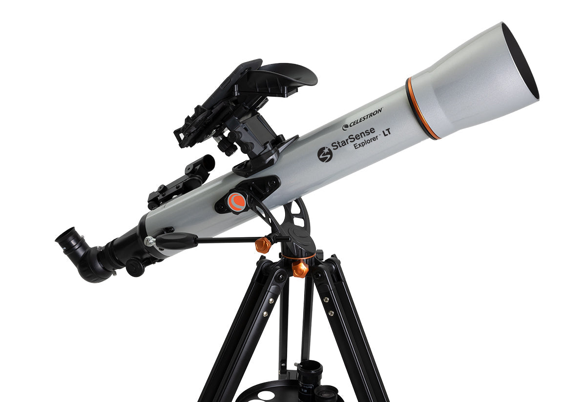 Celestron StarSense Explorer LT 70AZ – Refraktor, 70 mm f/10, 700 mm Brennweite, 165× Vergrösserung, silber