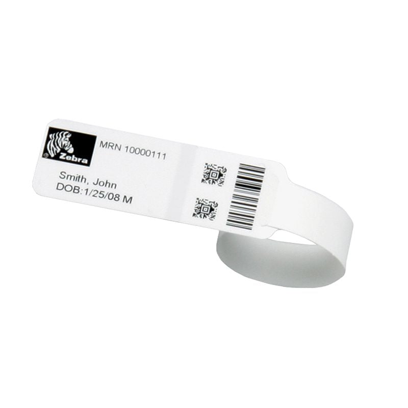 Zebra Armbandetiketten, 25 mm × 202 mm, synthetisch, 6 Rollen (263 Etiketten/Rolle)