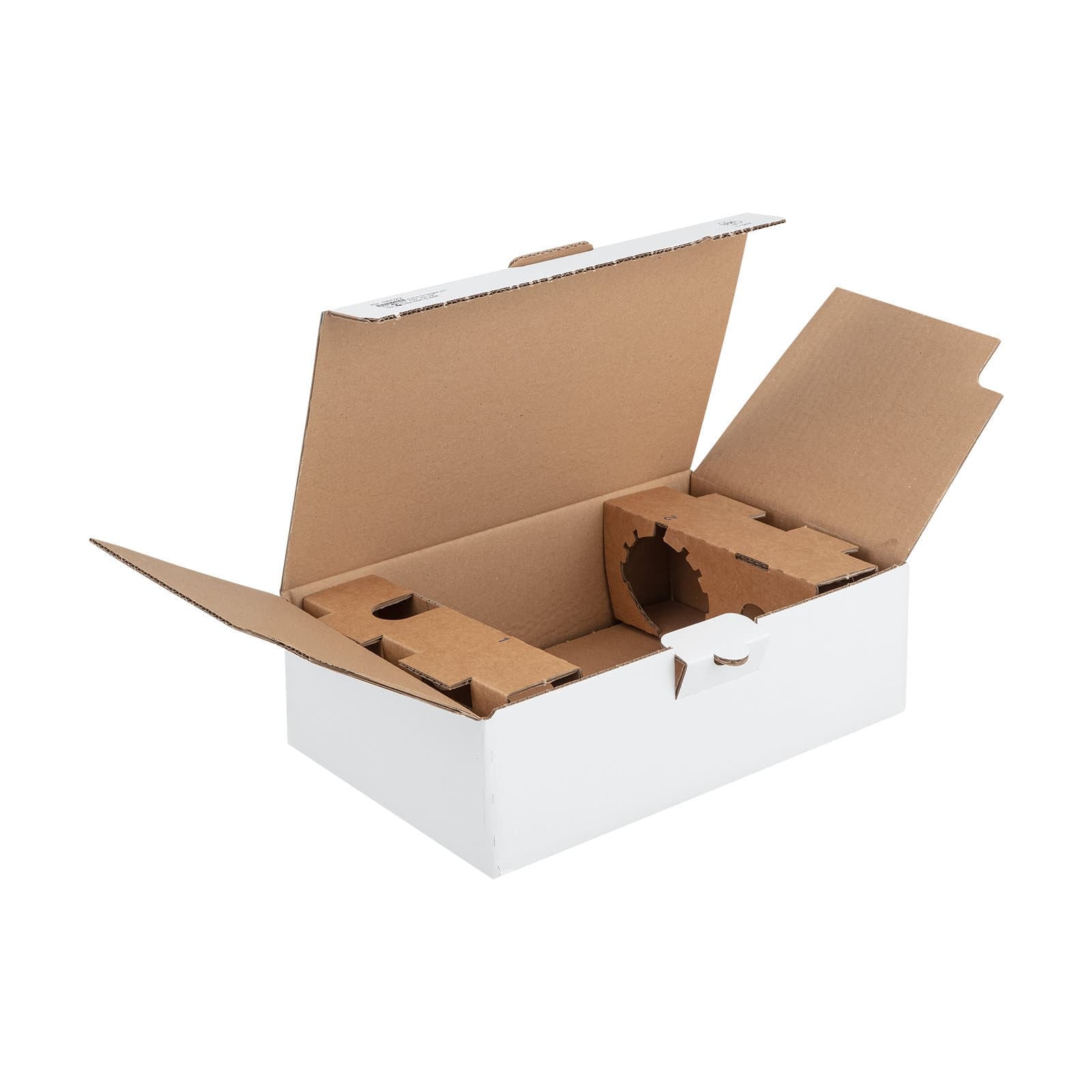 Brieger Versandkarton VinoPac – für 2 Flaschen, 370 × 220 × 101 mm, weiss