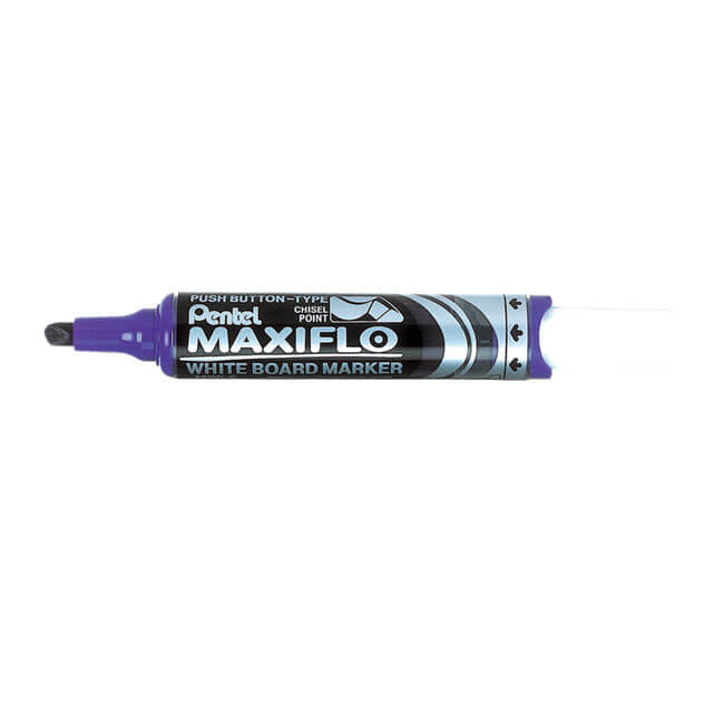 Pentel Whiteboard-Marker Maxiflo MWL5M – Konische Spitze 6 mm – Violett – Trocken abwischbar