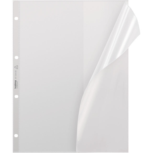 Kolma Sichtmappe A4 – transparent, Kunststoff, glänzend, 140 µm, 10er-Pack