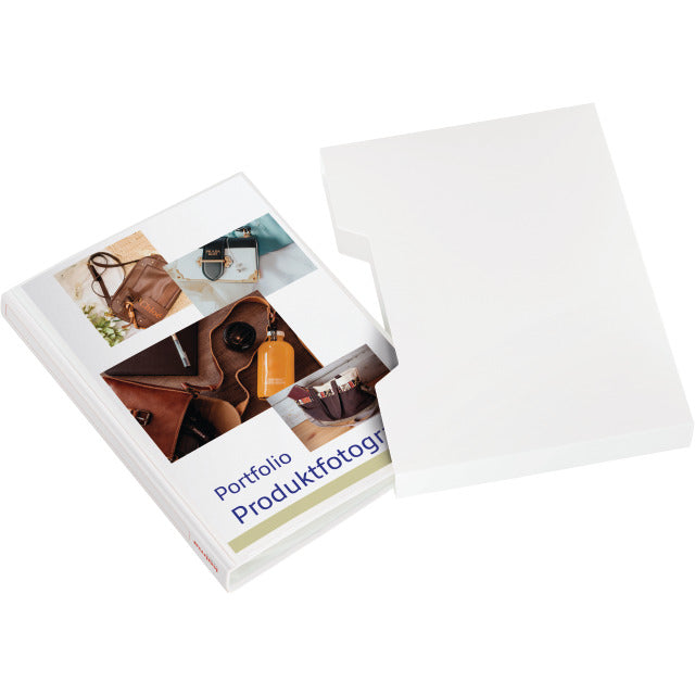 Kolma Sichtbuch Vario – 40 Sichttaschen, A4, mit Fronttasche, glatt, glänzend, weiss, Kunststoff