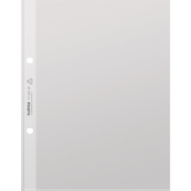 Kolma Sichtmappe A5 – 10 Hüllen, transparent, Kunststoff, glänzend, 80 µm