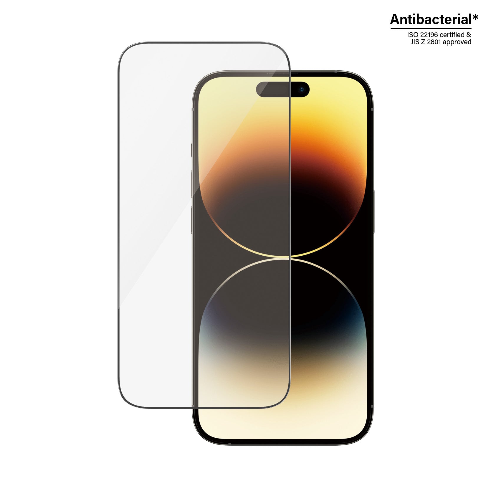 PanzerGlass Displayschutzglas – für Apple iPhone 14 Pro, kratzresistent, anti-Fingerprint, Hartglas