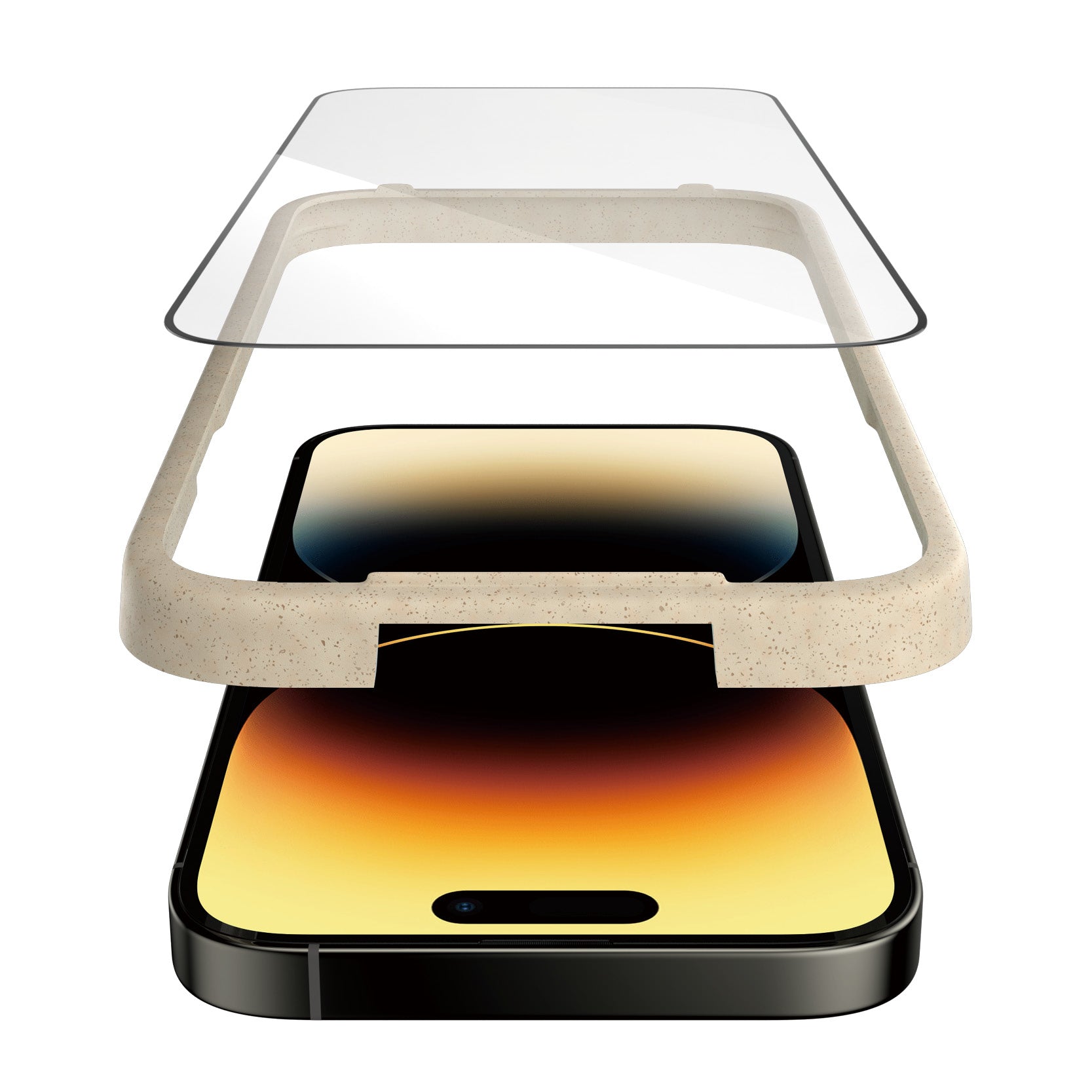 PanzerGlass Displayschutzglas – für Apple iPhone 14 Pro, kratzresistent, anti-Fingerprint, Hartglas