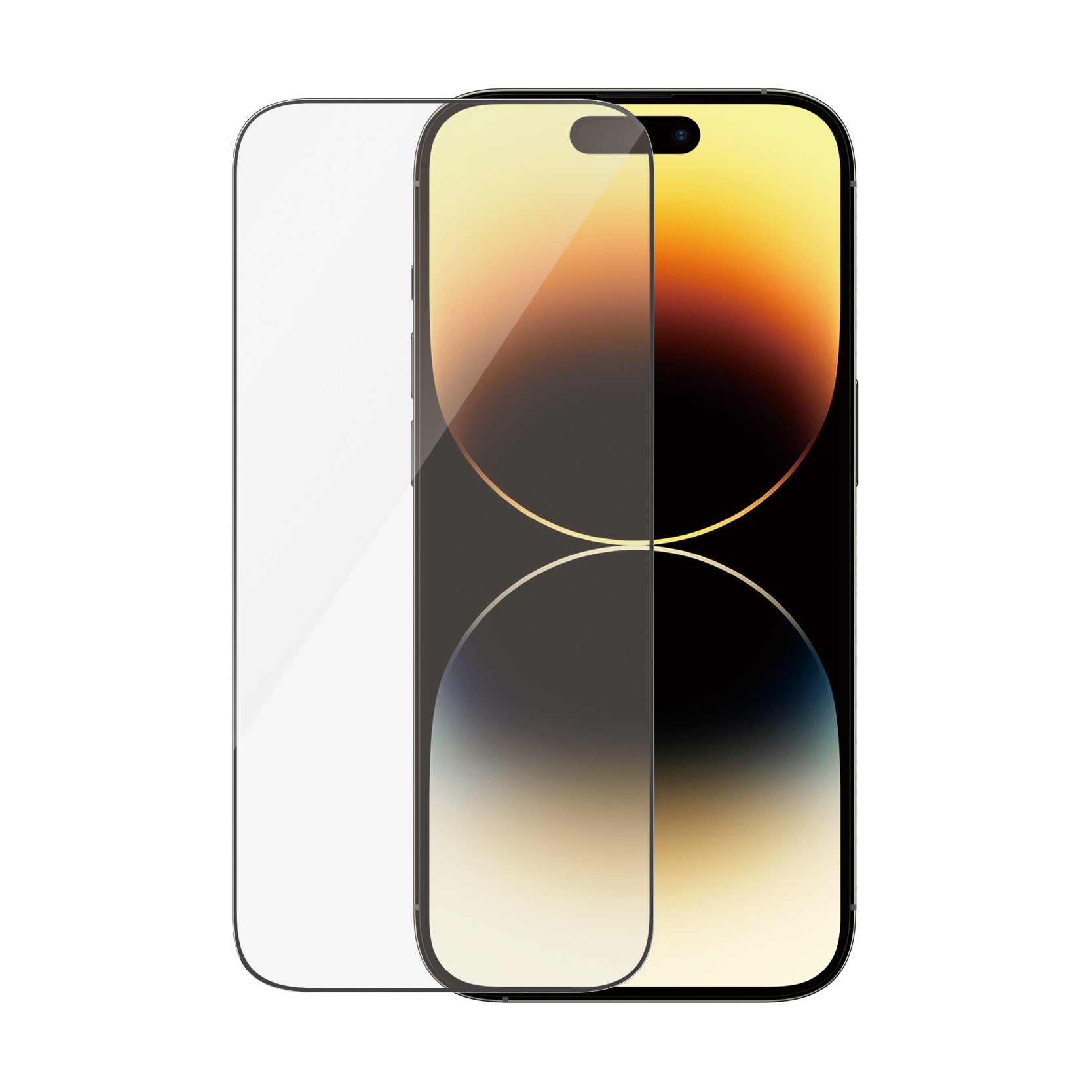 PanzerGlass Displayschutzglas – für Apple iPhone 14 Pro, kratzresistent, anti-Fingerprint, Hartglas