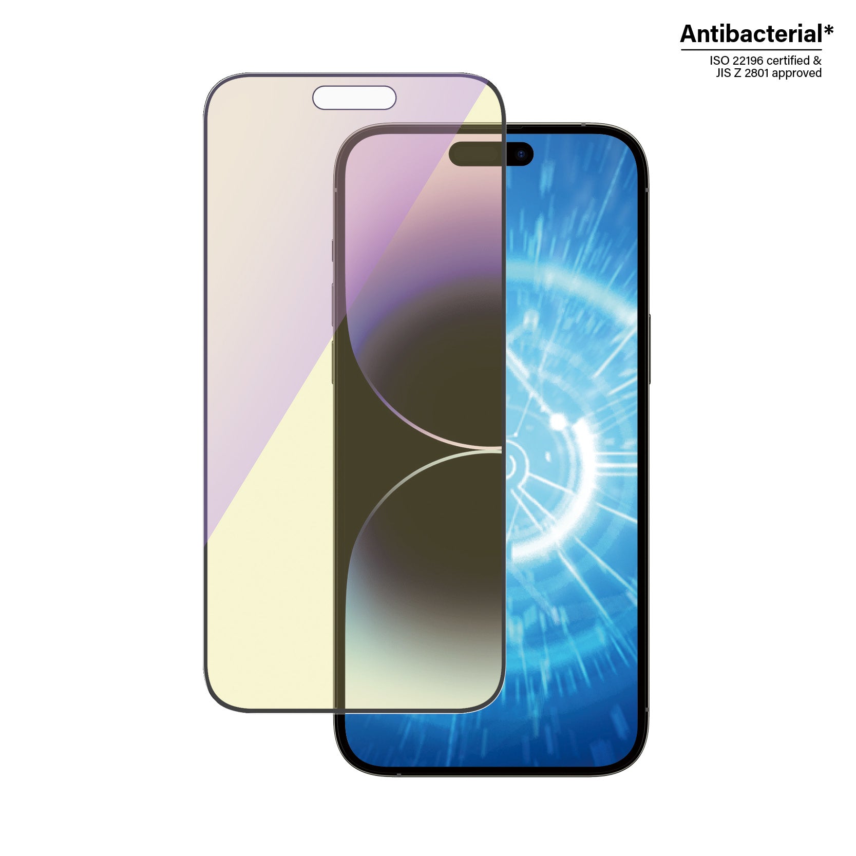 PanzerGlass Displayschutz (Panzerglas), Ultra-Wide Fit – für iPhone 14 Pro Max – mit Applikator