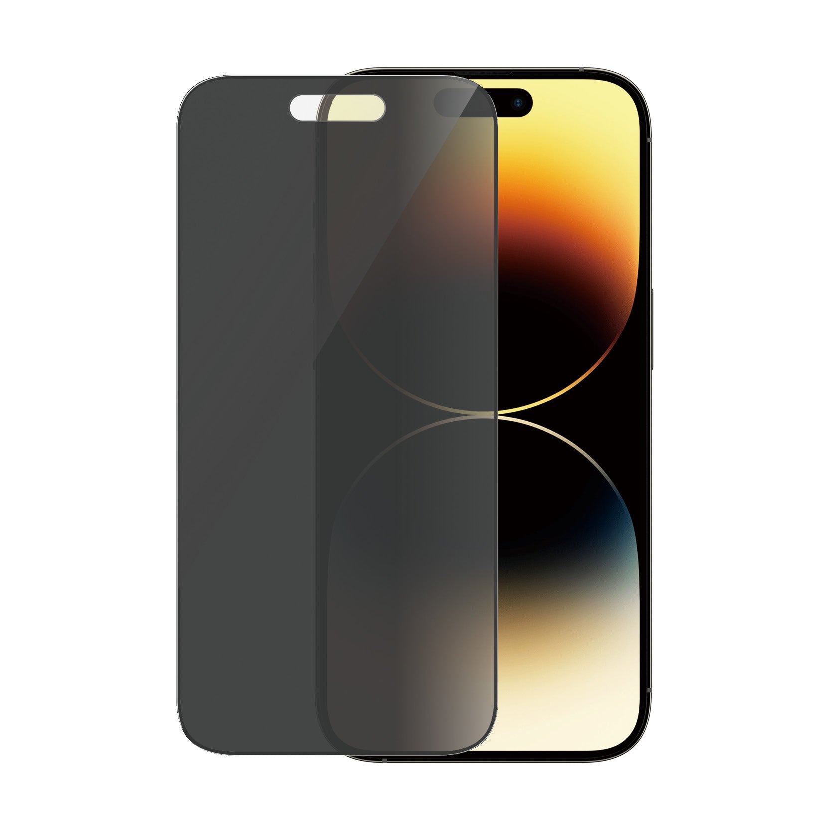 PanzerGlass Privacy-Filter (Panzerglas), Ultra-Wide Fit – für iPhone 14 Pro – mit Applikator