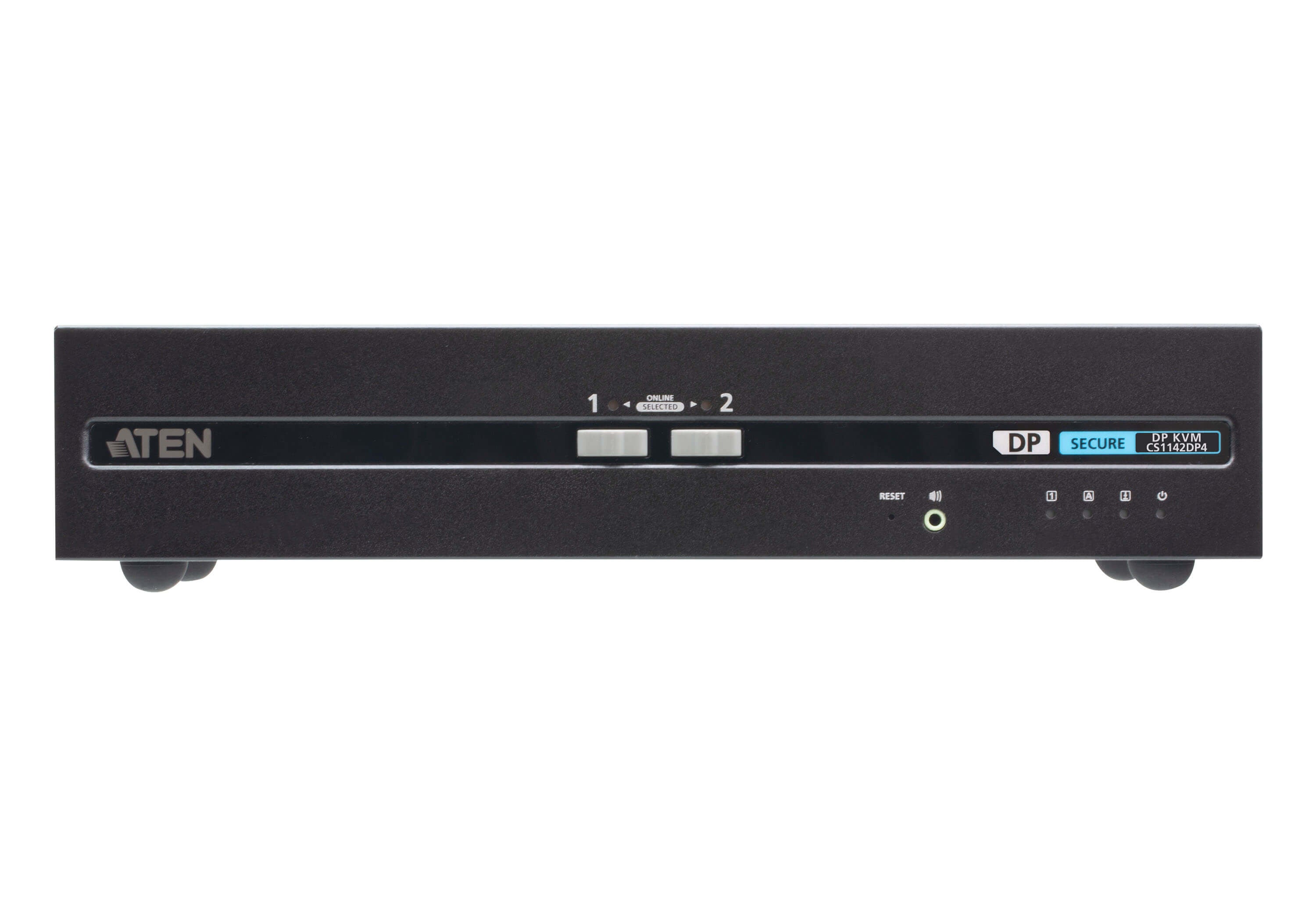 ATEN Display Secure – KVM-Switch 2×1, USB/DisplayPort, PSD PP v4.0 konform