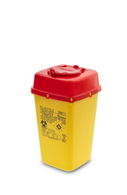 Recyclingbox Daily – 7 l – Kunststoff, quadratisch – gelb