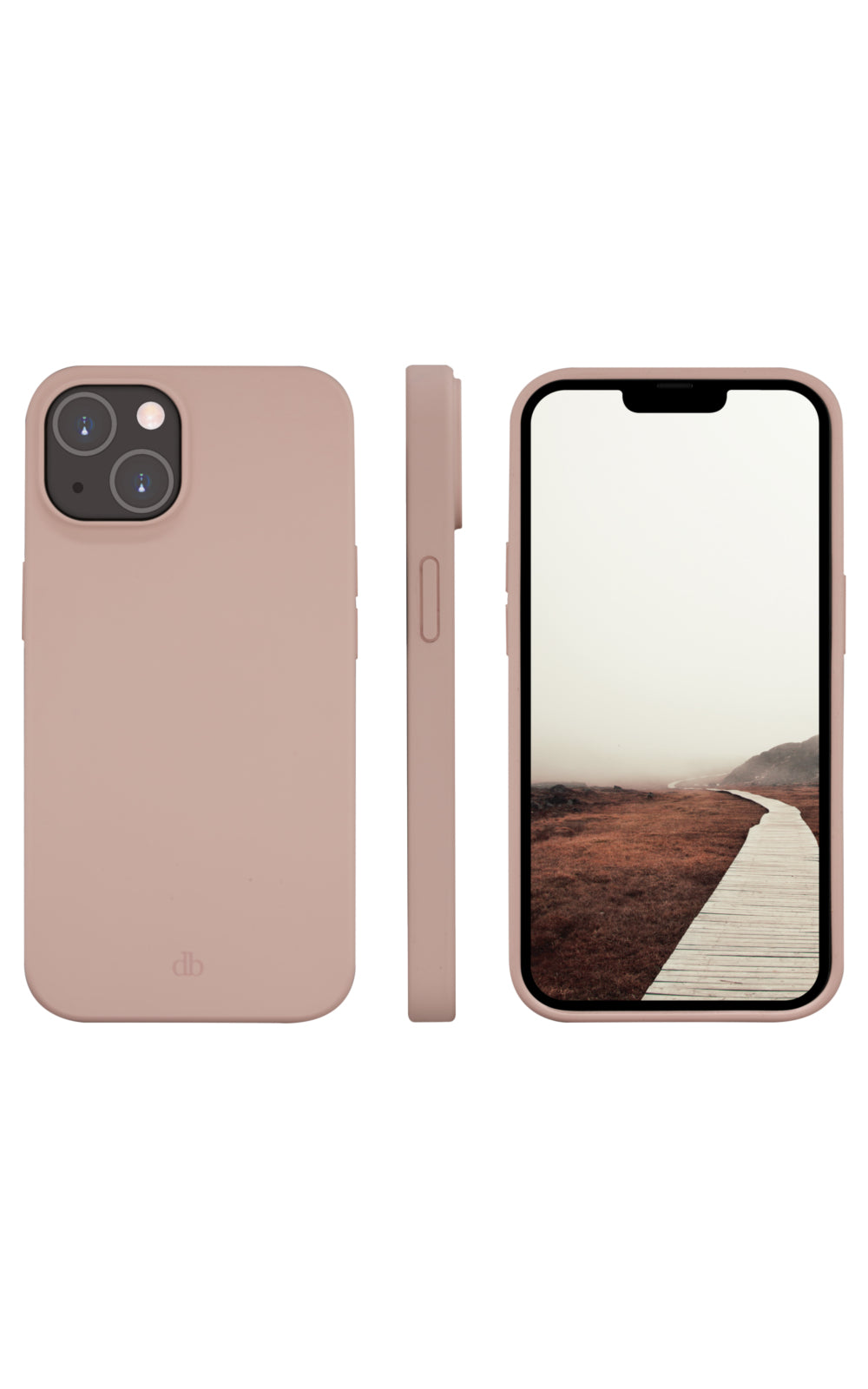 dbramante1928 Monaco – Backcover – für Apple iPhone 14, Recycling-Kunststoff, Pink Sand
