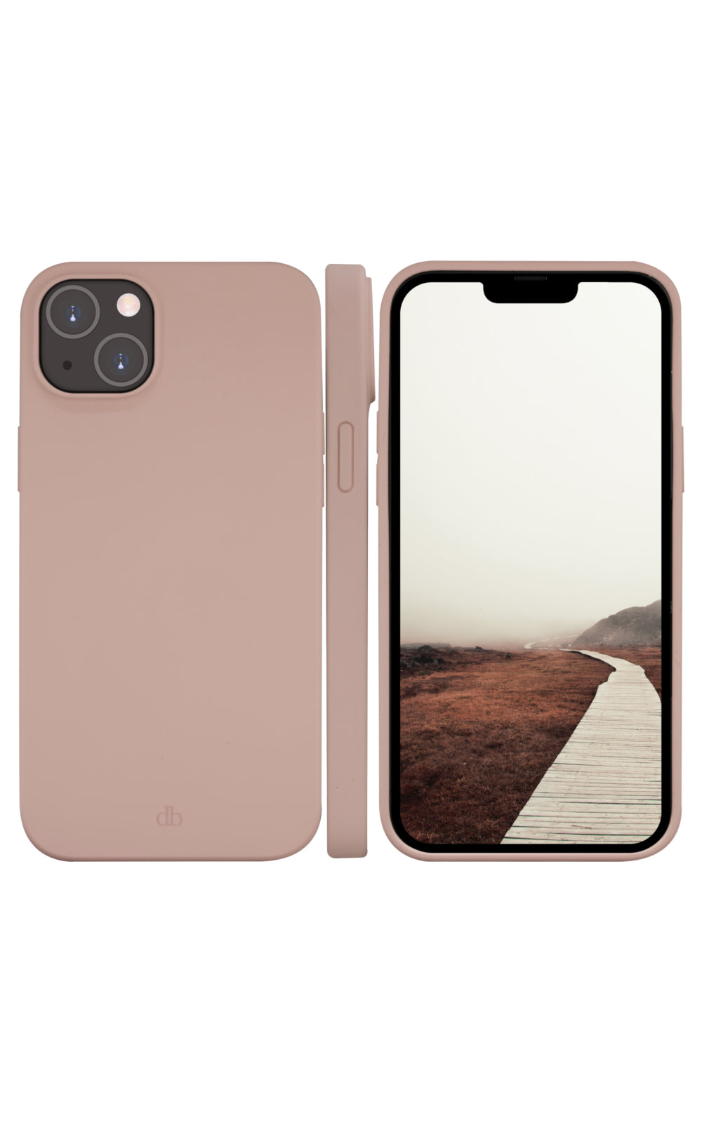 dbramante1928 Backcover – für Apple iPhone 14 Plus, Recycling-Kunststoff, Pink Sand