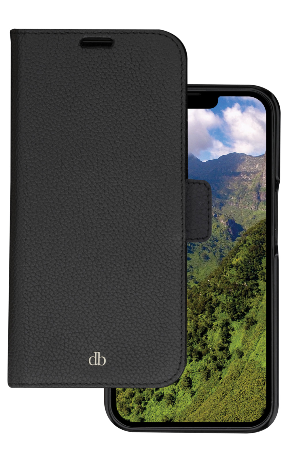 dbramante1928 Wallethülle – für Apple iPhone 14 Pro, 3 Kartenfächer, Leder, Schwarz