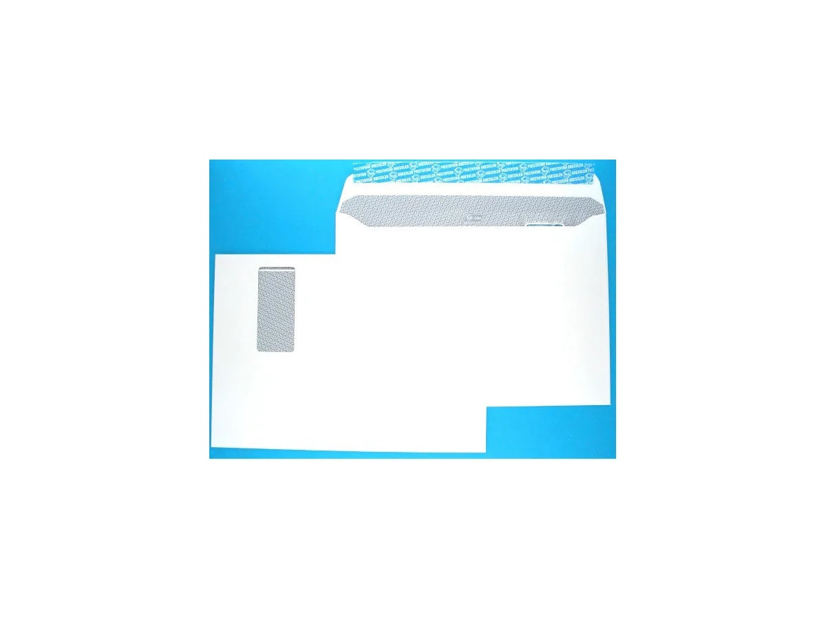 Goessler Couvert C4, Fenster rechts, grau, 120 g/m², mit Innendruck