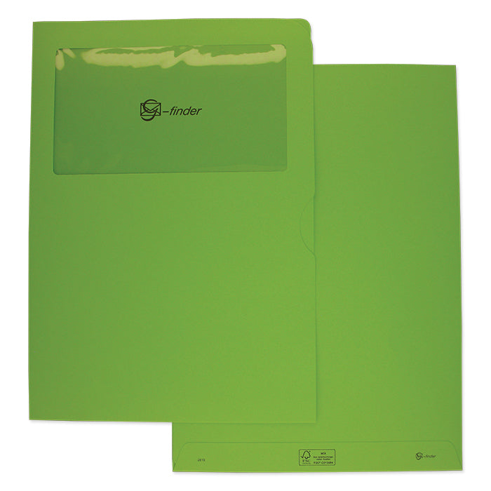 Goessler Gössler Couvert E4 (220 × 310 mm), mit Fenster, grün, 120 g/m² – 100 Stk.