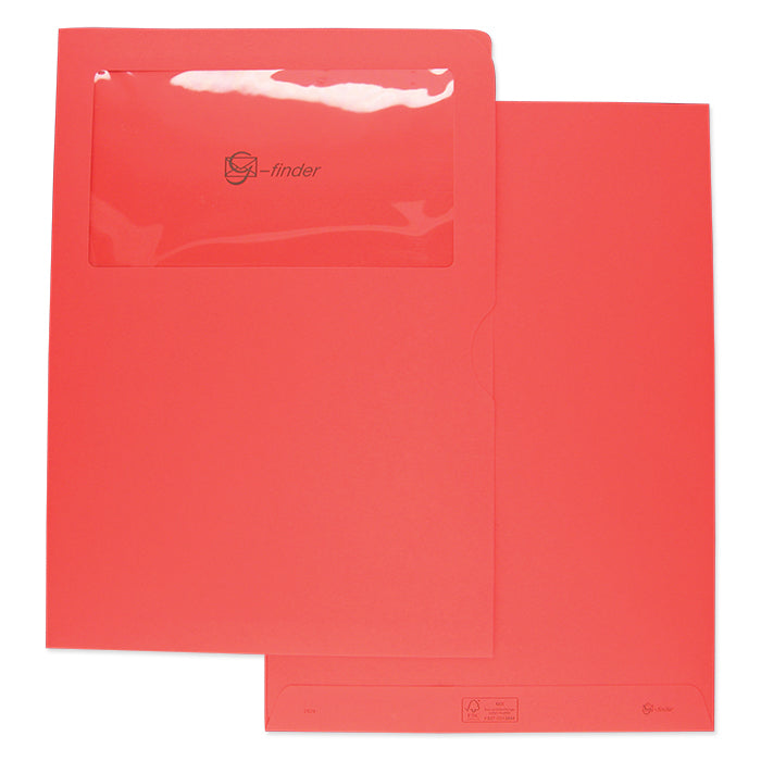 Goessler Gössler Couvert E4 (220 × 310 mm), mit Fenster, hellrot, 120 g/m², Papier – 100 Stk.