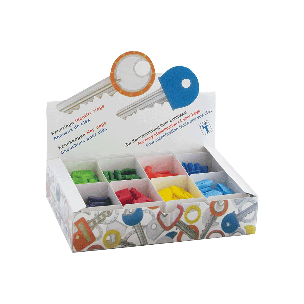 Rieffel Schlüsselkappe – assortiert, Kunststoff, Ø 25 mm