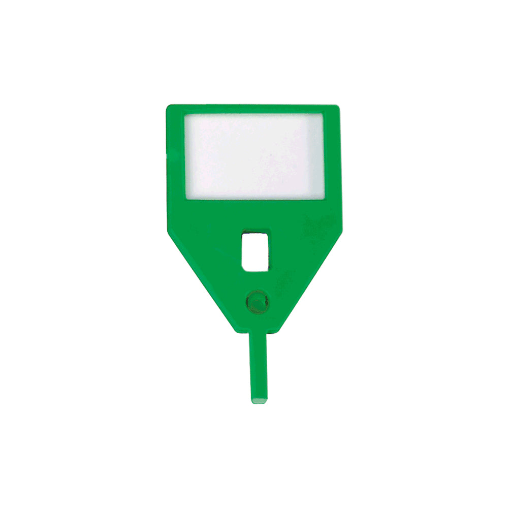 Rieffel Schlüsselschild KyStor A15736 – Visu-Color, Kunststoff, Grün, 10er-Pack