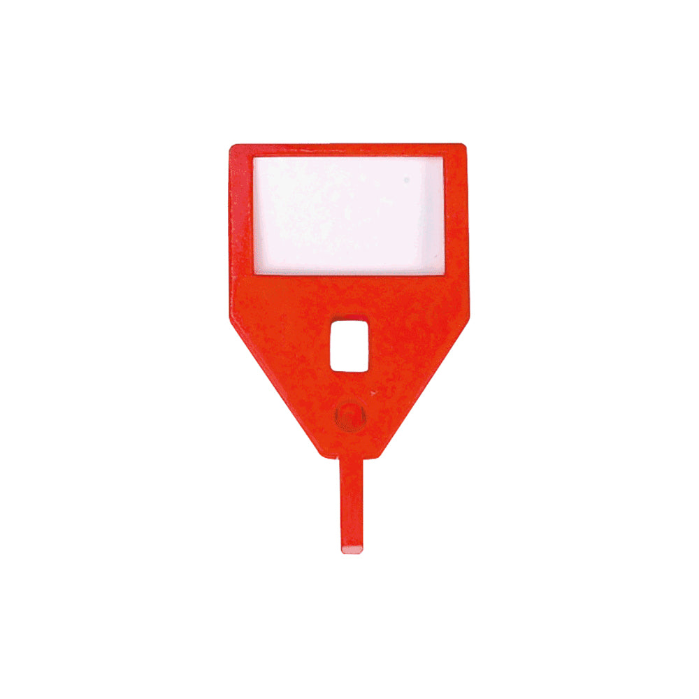 Rieffel Schlüsselschild KyStor A15738 für KyStor Schlüsselkästen – Kunststoff, Rot, 10er-Pack