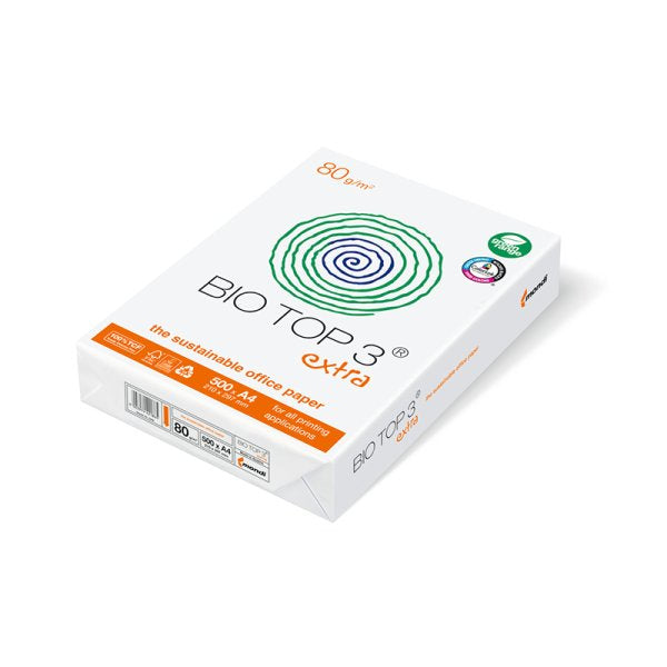 Antalis BIO TOP 3 Extra Kopierpapier matt naturweiss – A4, 80 g/m², 500 Blatt