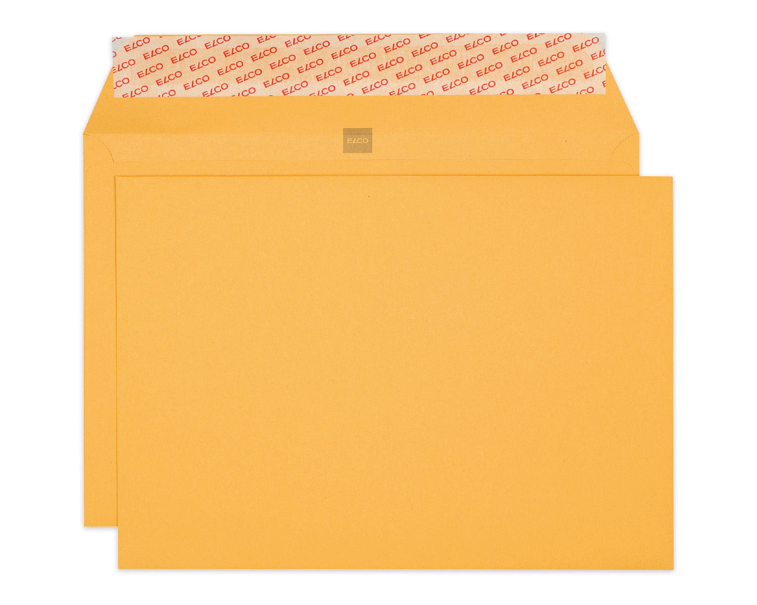 Elco Couvert B5, ohne Fenster, selbstklebend, gelb, 120 g/m² – 10 Stk.