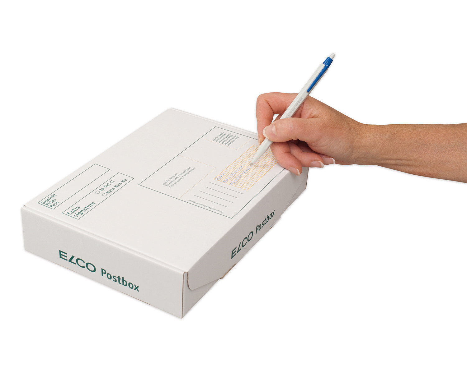 Elco Umzugsbox, weiss – 347 × 220 × 125 mm – 5 Stk.