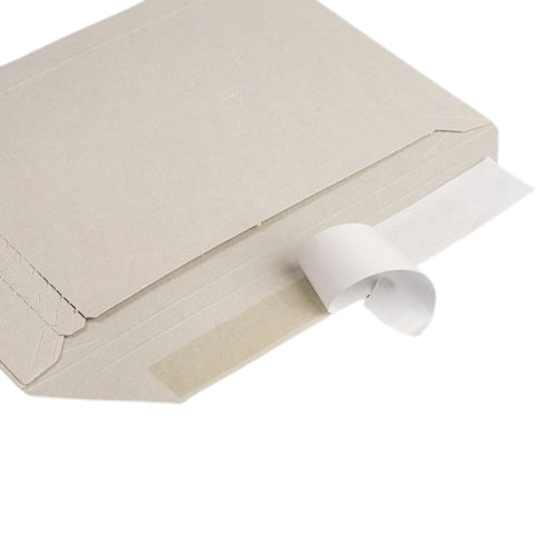 Antalis Karton-Versandtasche – 176 × 250 mm, Öffnung Langseite, Vollpappe, Grau, Aufreissperforation – 50 Stück