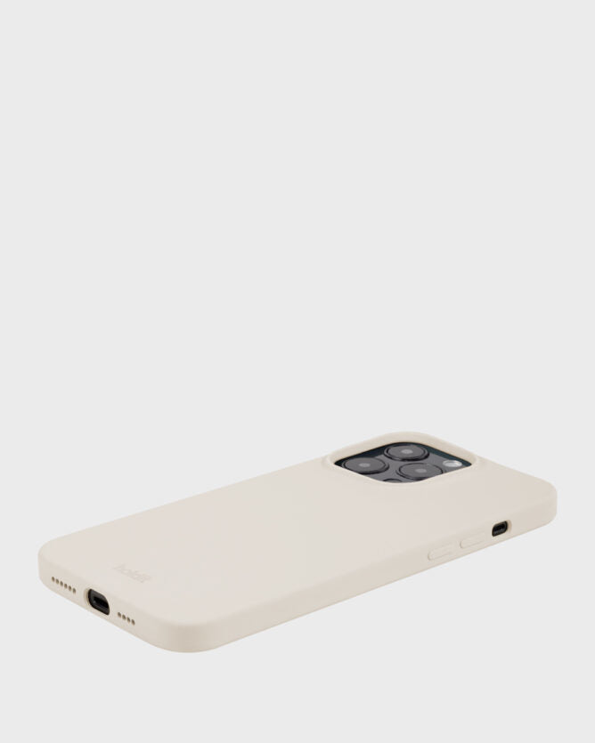 HoldIt Backcover – für Apple iPhone 14 Pro Max – beige – Silikon, stossdämpfend