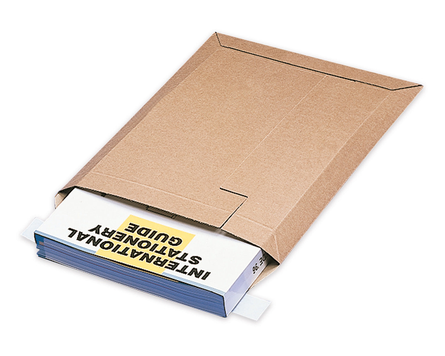 Elco Karton-Versandtasche – 250 × 360 mm, Wellkarton, Braun, Selbstklebend, Aufreissperforation